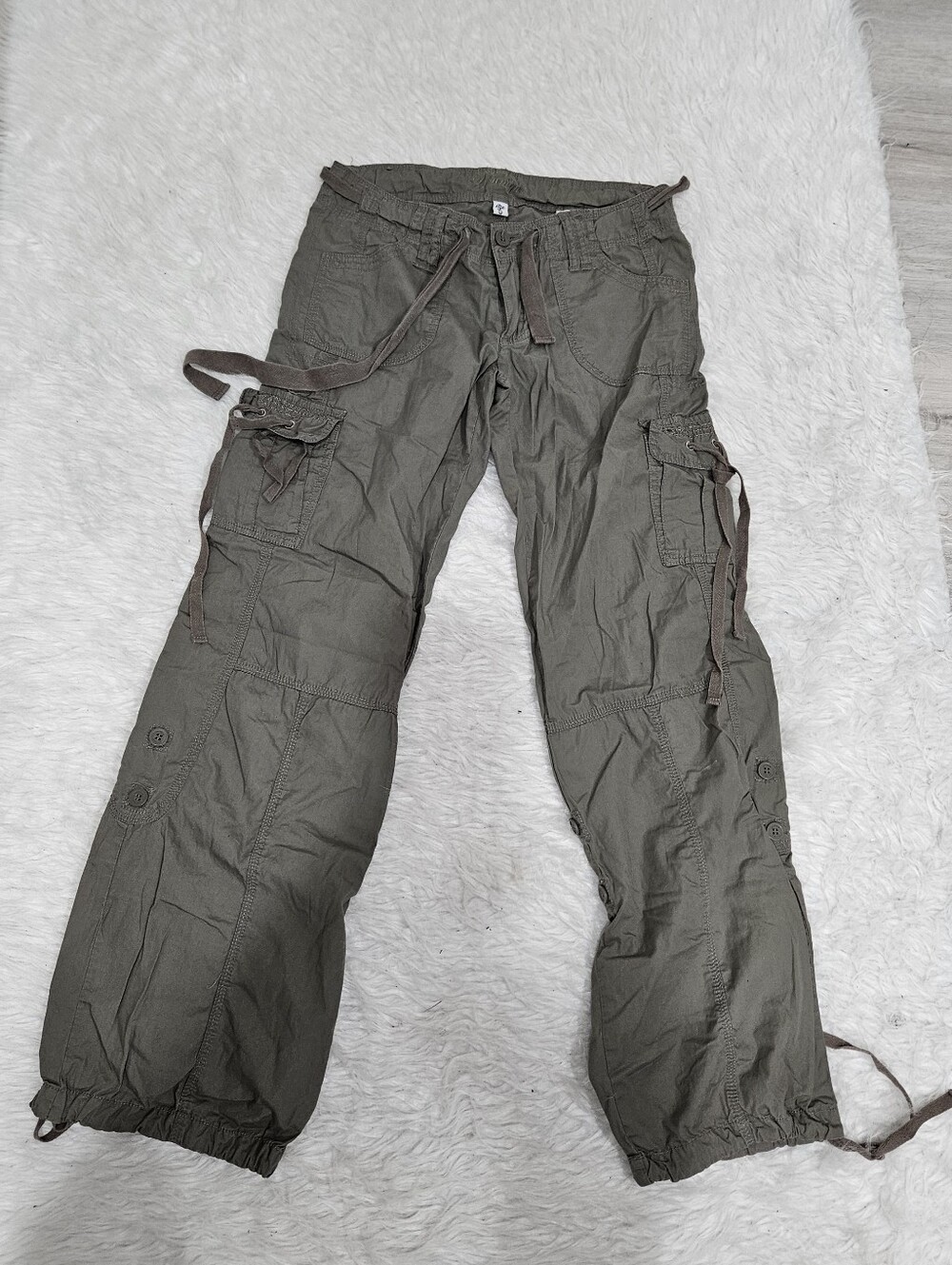 Younique Olive Cargo Pants with Utility Pockets